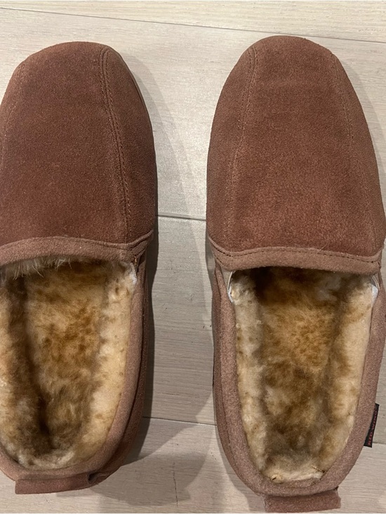 Red Wing Shoes Brown Suede Shearling-Lined Slip-Ons main image 4